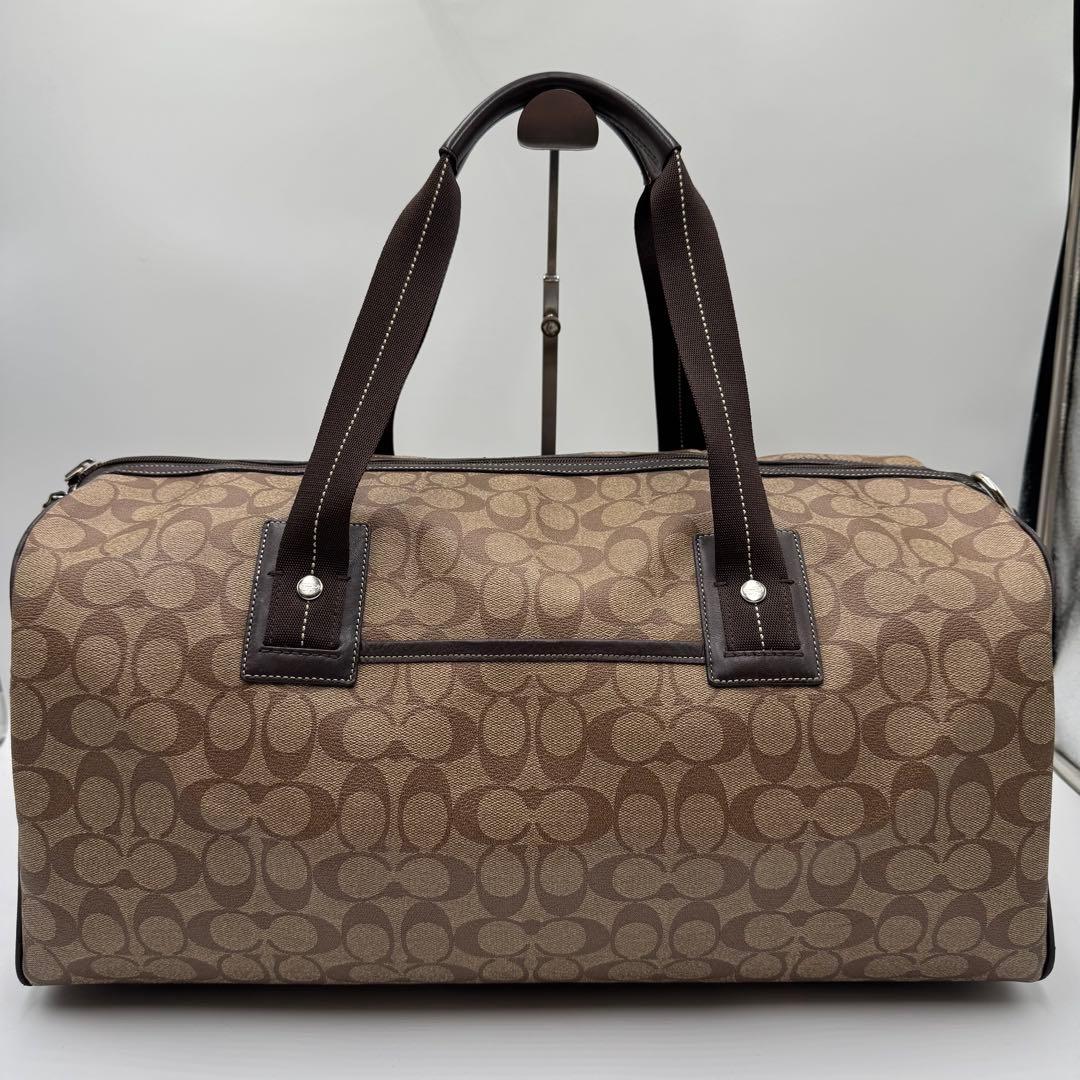 未使用級✨コーチ ボストンバッグ 2way シグネチャー 旅行 大容量 ベージュ 未使用級✨コーチ ボストンバッグ 2way シグネチャー 旅行 大容量 ベージュ