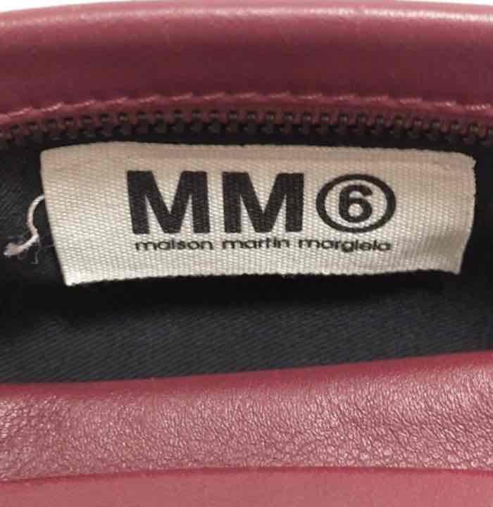 マルタンマルジェラ MM6 ボルドー本革 バッグ チャーム