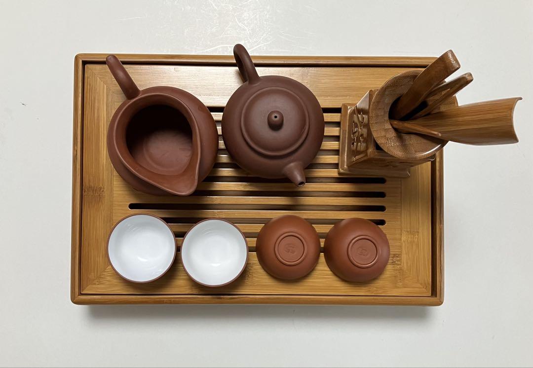 中国茶器セット 陶器製 急須と茶杯