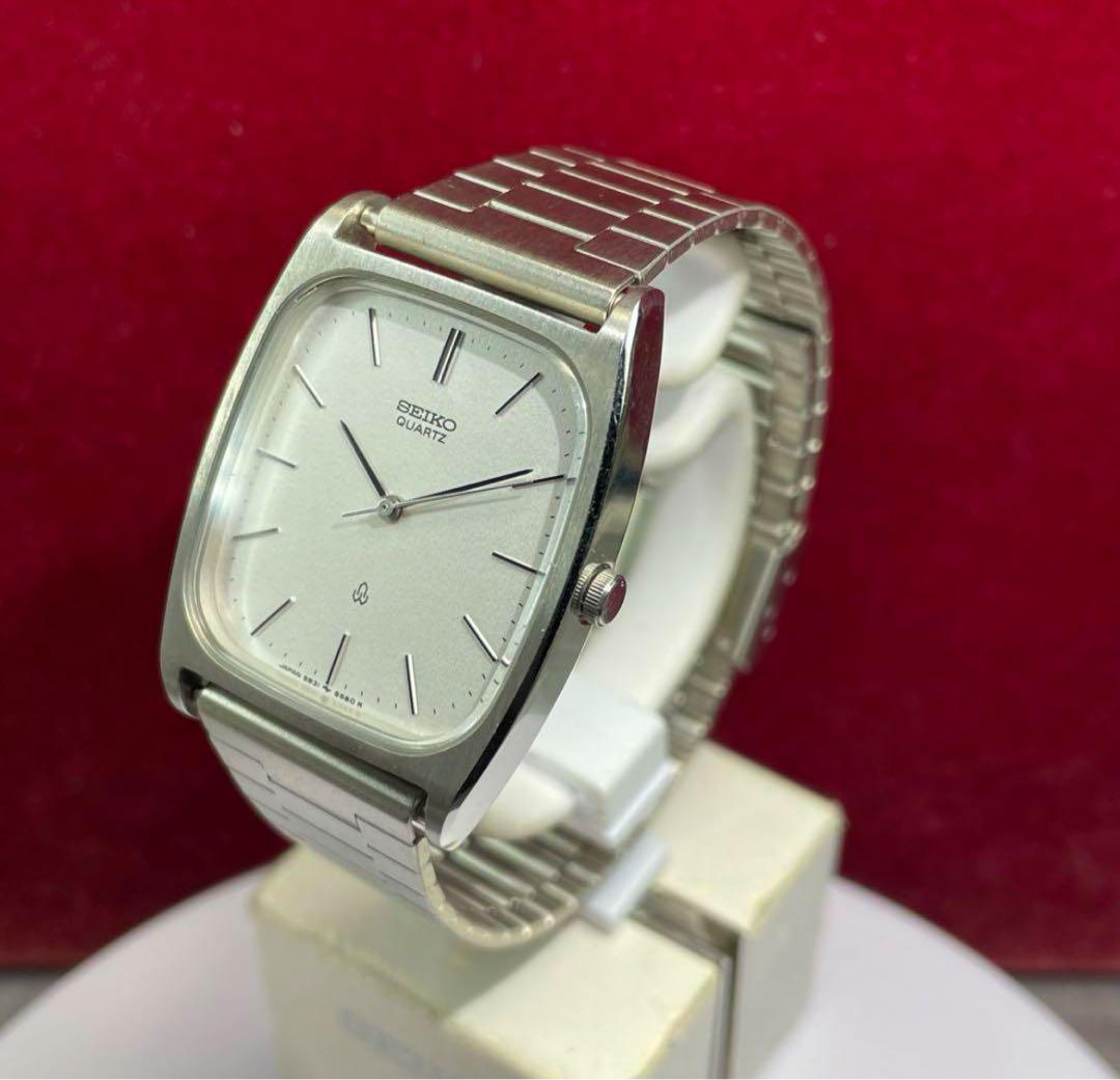 80s 未使用 SEIKO シャリオ クォーツ 純正尾錠 電池交換済