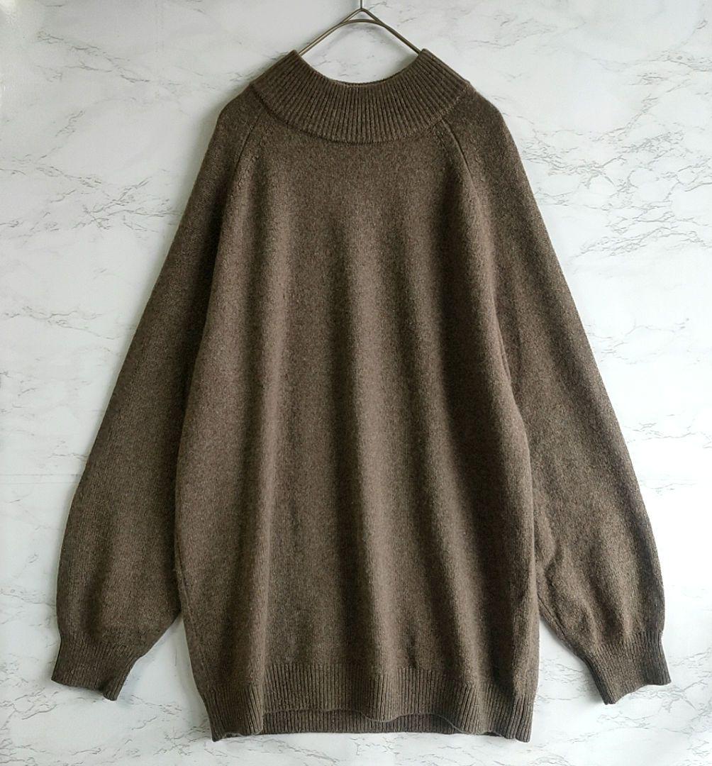 極美品ビューティー&ユース　カシミヤ80%セーブル20%　ハイネックニット