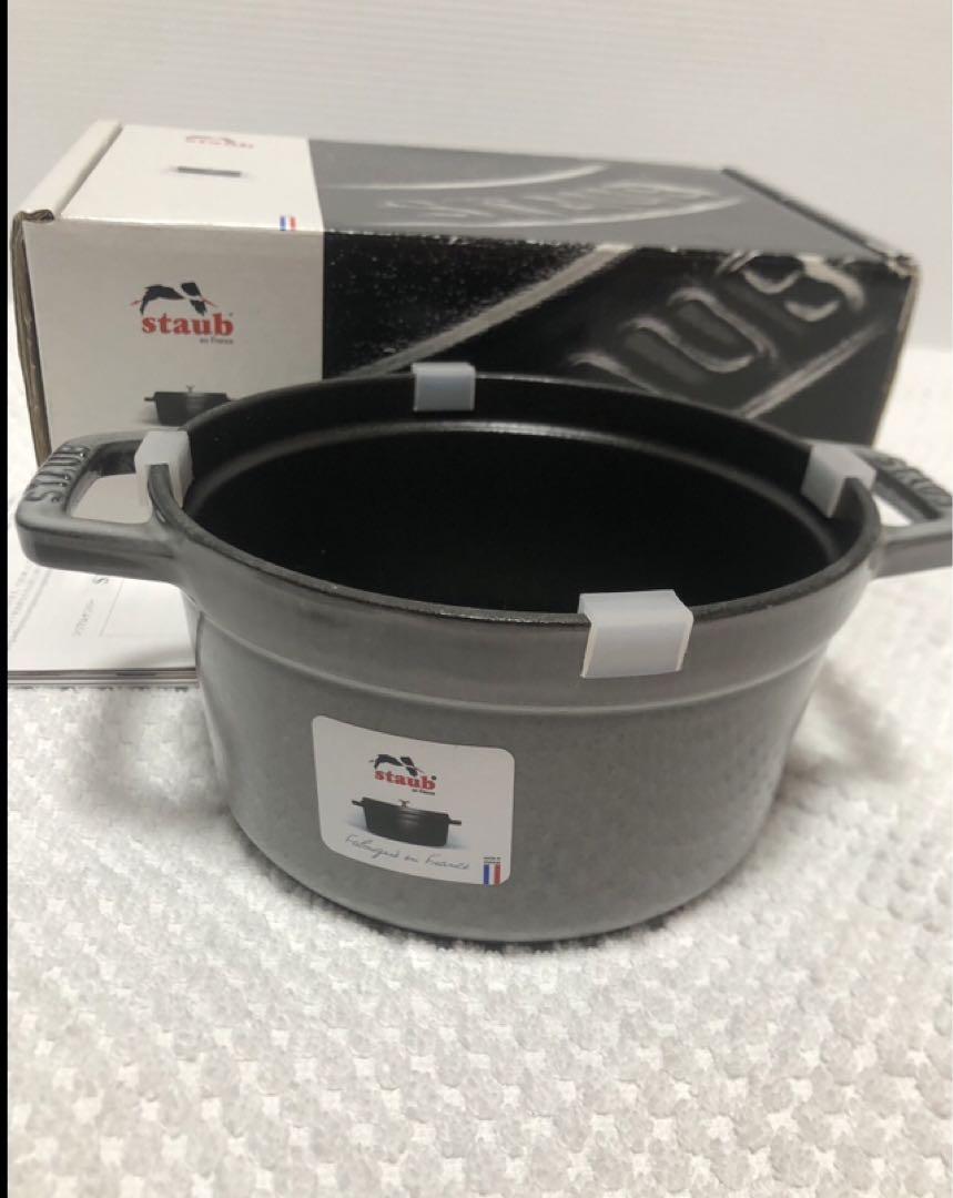 STAUB [新品]14cmグレー両手鍋