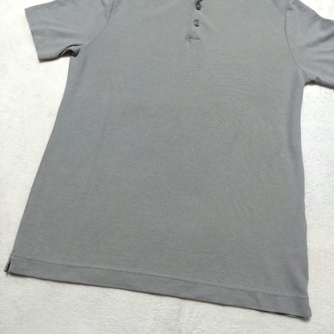【美品】ザノーネ ZANONE アイスコットン ポロシャツ グレー 44