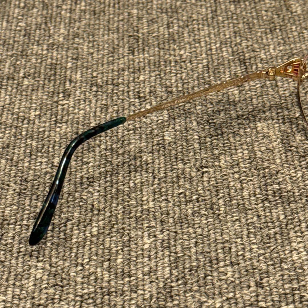 クレサンベール メガネ 金 ダイヤ ルビー