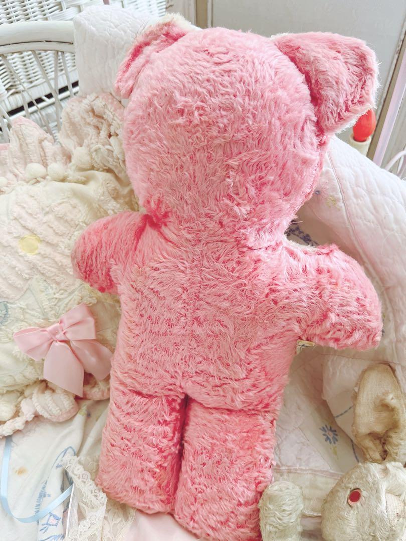 ピンク テディベア TOY ぬいぐるみ ヴィンテージ