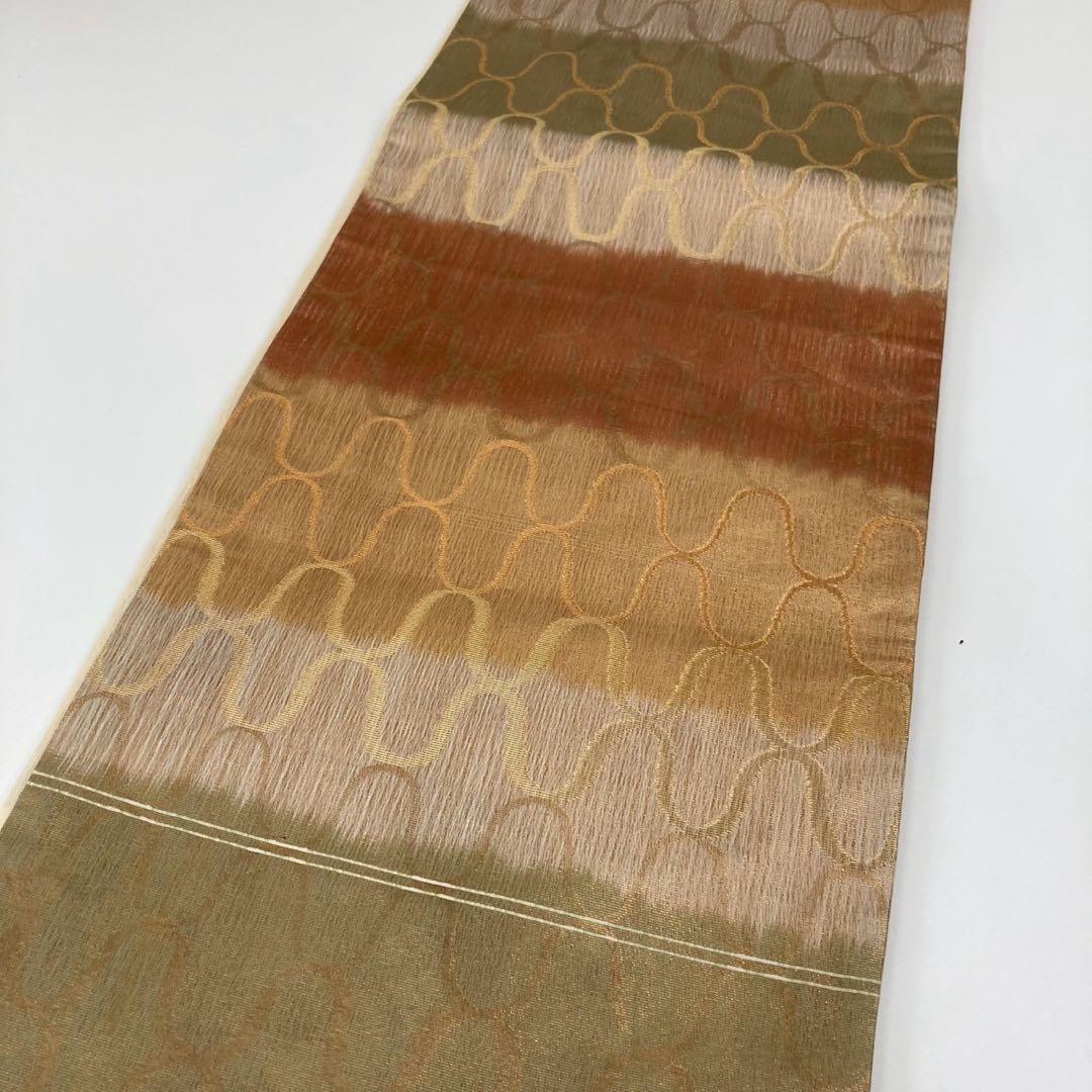 袋帯 紗織 横断 スリーシーズン 素敵なデザイン 六通 正絹 AO-4998 袋帯 紗織 横断 スリーシーズン 素敵なデザイン 六通 正絹 AO-4998