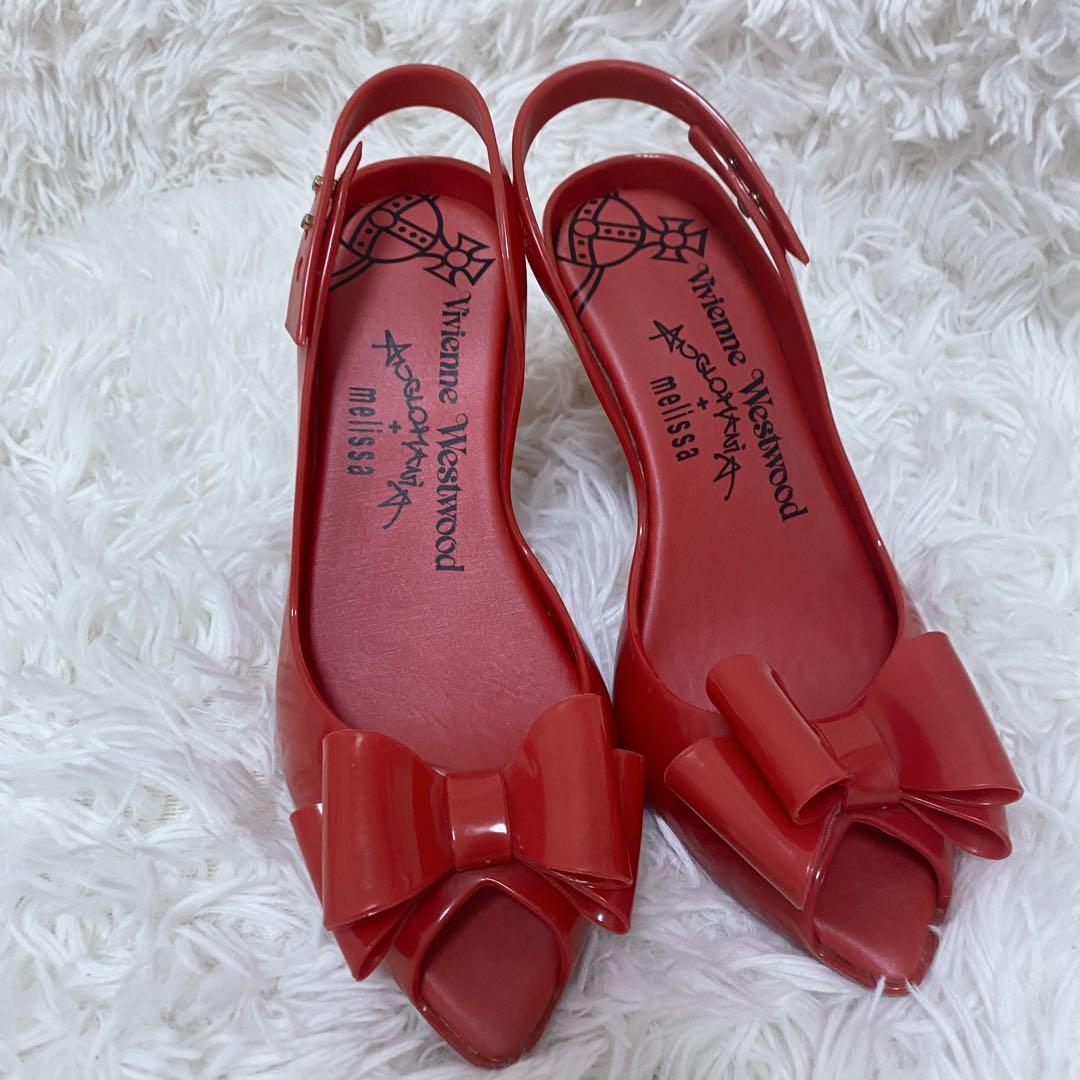 希少✨Viviennne Westwood ヴィヴィアン　パンプス　リボン　赤 希少✨Viviennne Westwood ヴィヴィアン パンプス リボン 赤