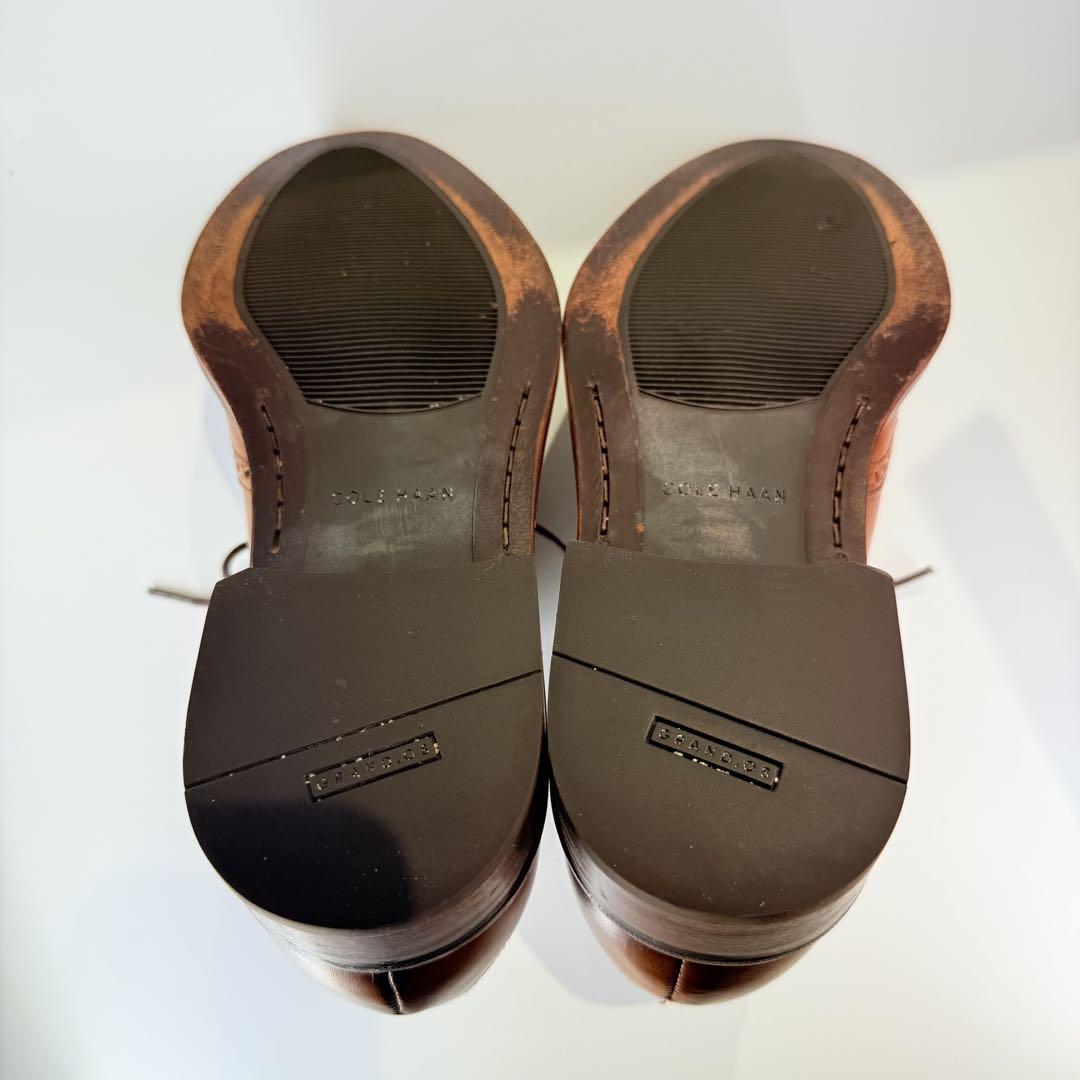 【美品】 COLE HAAN〈GRAND ZERO〉ウィングチップ（8）革靴　茶