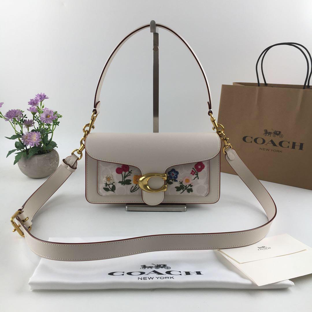 新品未使用 COACH ホワイト 刺繍 ショルダーバッグ