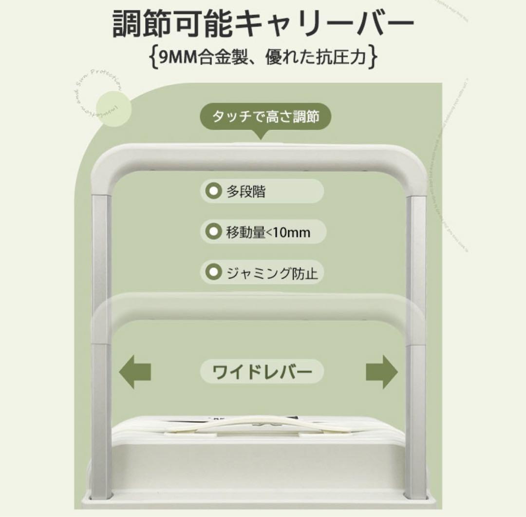 23日までお値下げ！【新品未使用】白 スーツケース フロントオープン Sサイズ
