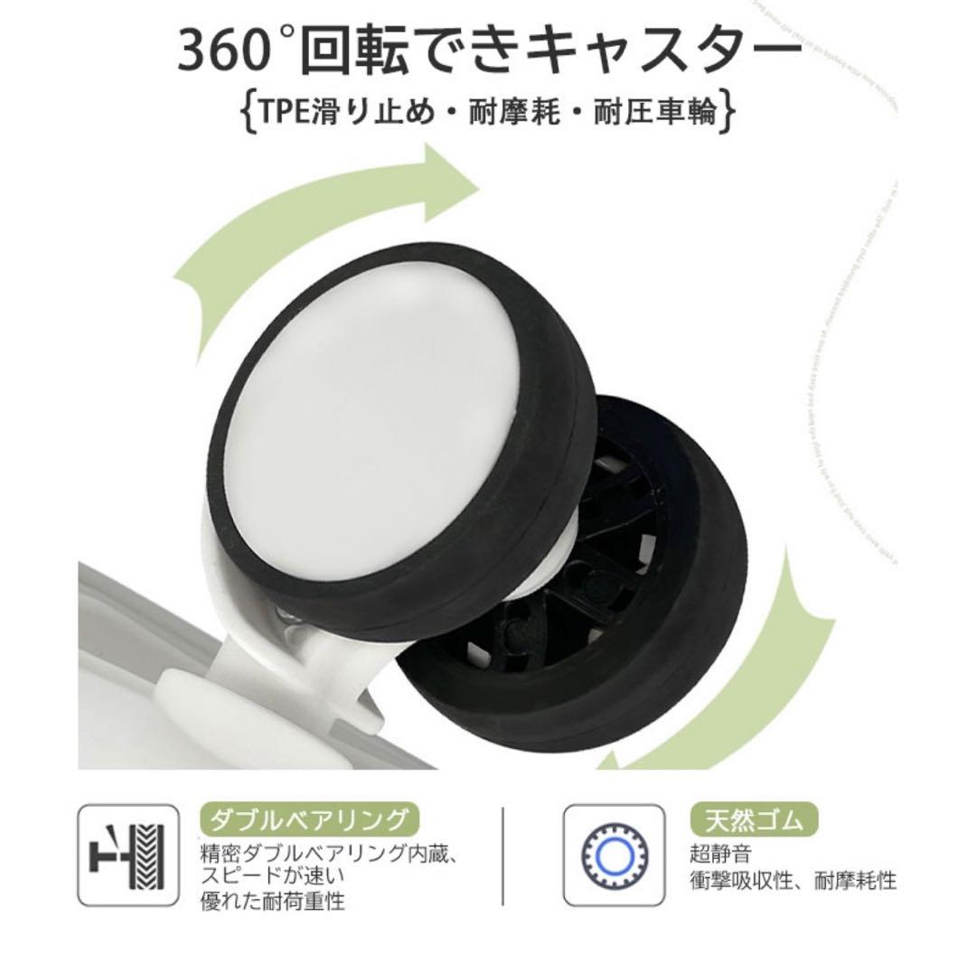 23日までお値下げ！【新品未使用】白 スーツケース フロントオープン Sサイズ