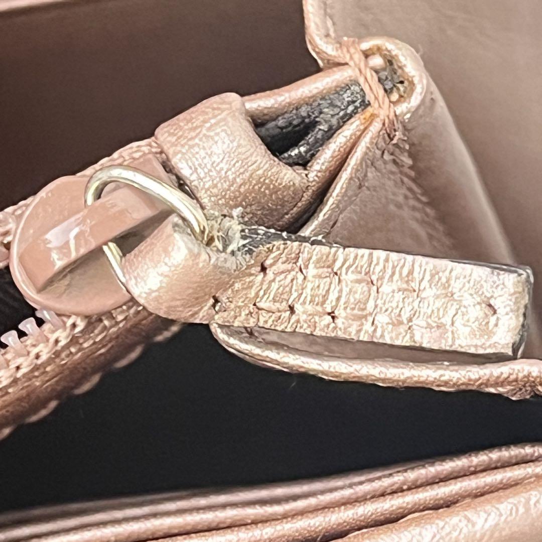 美品✨GUCCI ラブリーハート　GGキャンバス パールピンク　レディース
