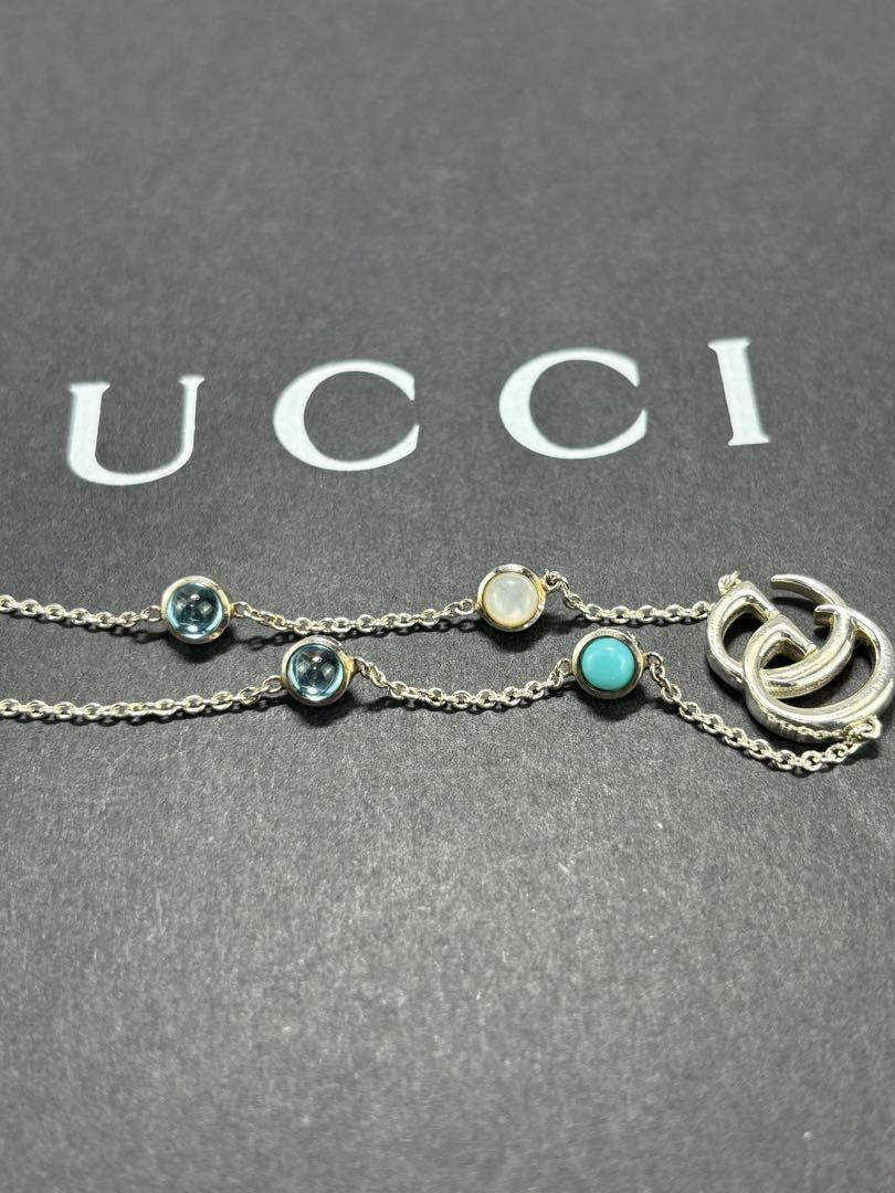セール(SALE)開催中！ファッション通販 現行品】美品GUCCI 表記17 マザーオブパールダブルG グッチ アクセサリー