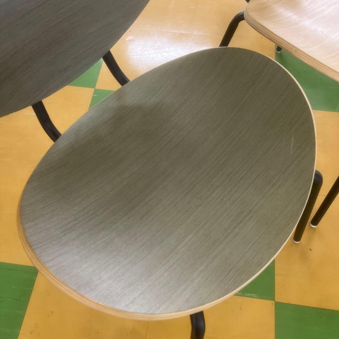 木目調 2脚セットやや傷や汚れあり