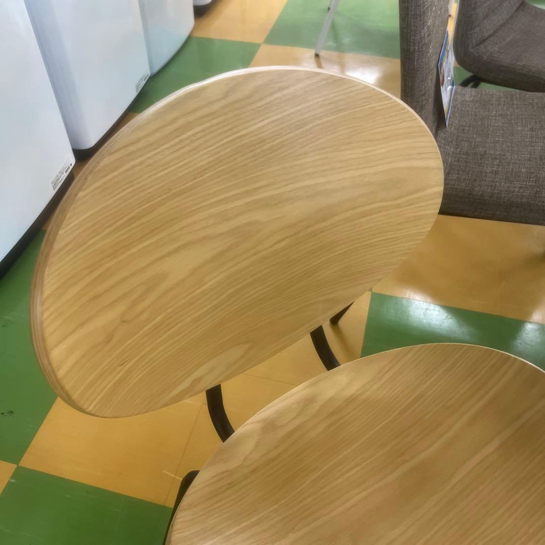 木目調 2脚セットやや傷や汚れあり