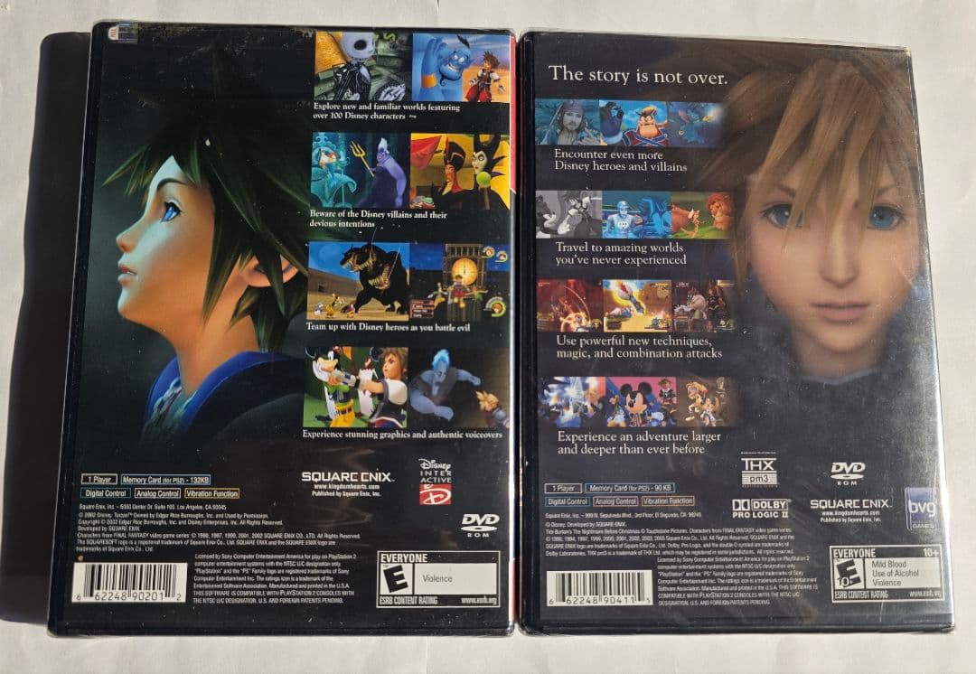 【未開封 北米版セット】PS2 キングダムハーツ1 GH＋2 BL