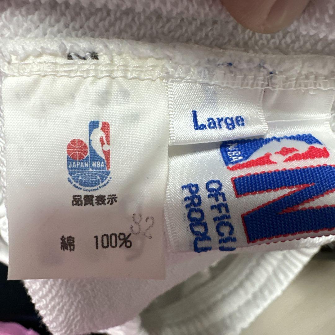 NBA ホワイト スウェットパンツ Lサイズ