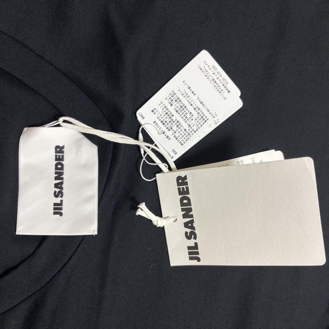 24aw 新品タグ付 JIL SANDER バックロゴ Tシャツ M ロゴ袋付