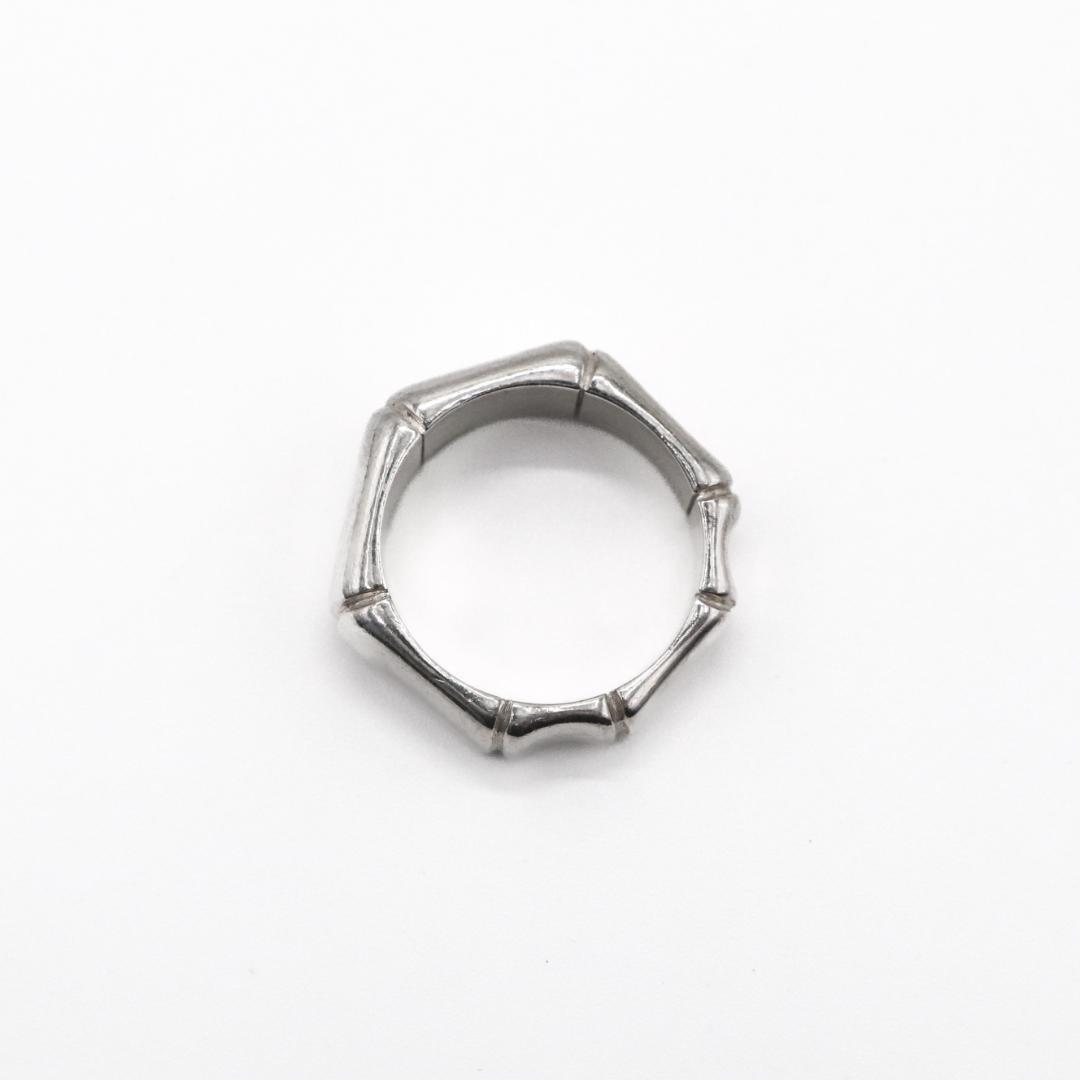 【美品】GUCCI グッチ バンブー リング 指輪 シルバー925 12号