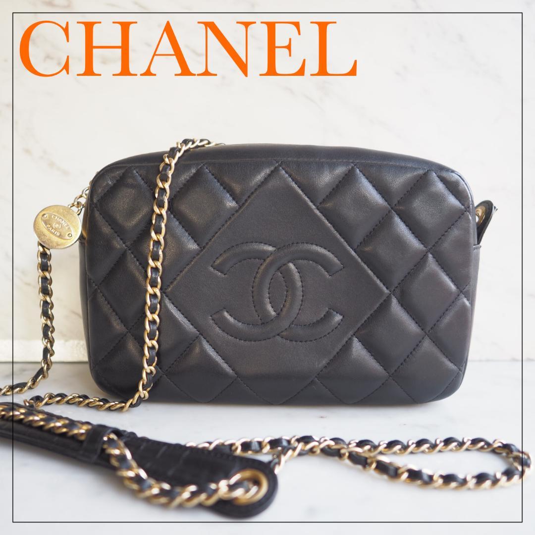 特価★シャネル CHANEL ラムスキン チェーン ショルダーバッグ マトラッセ