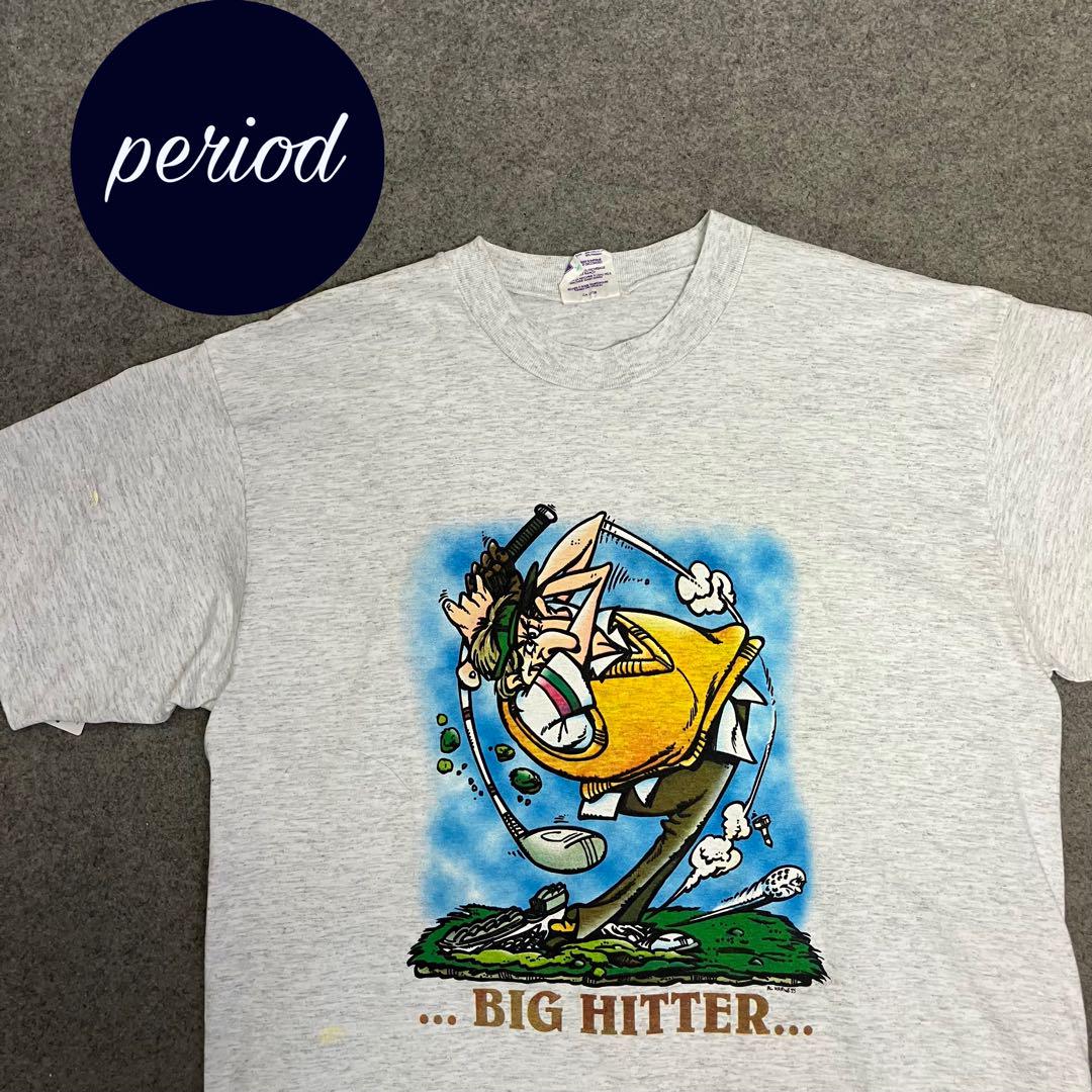 P2051 HUNEUR DESIGN 90s ゴルフ　vintage Tシャツ