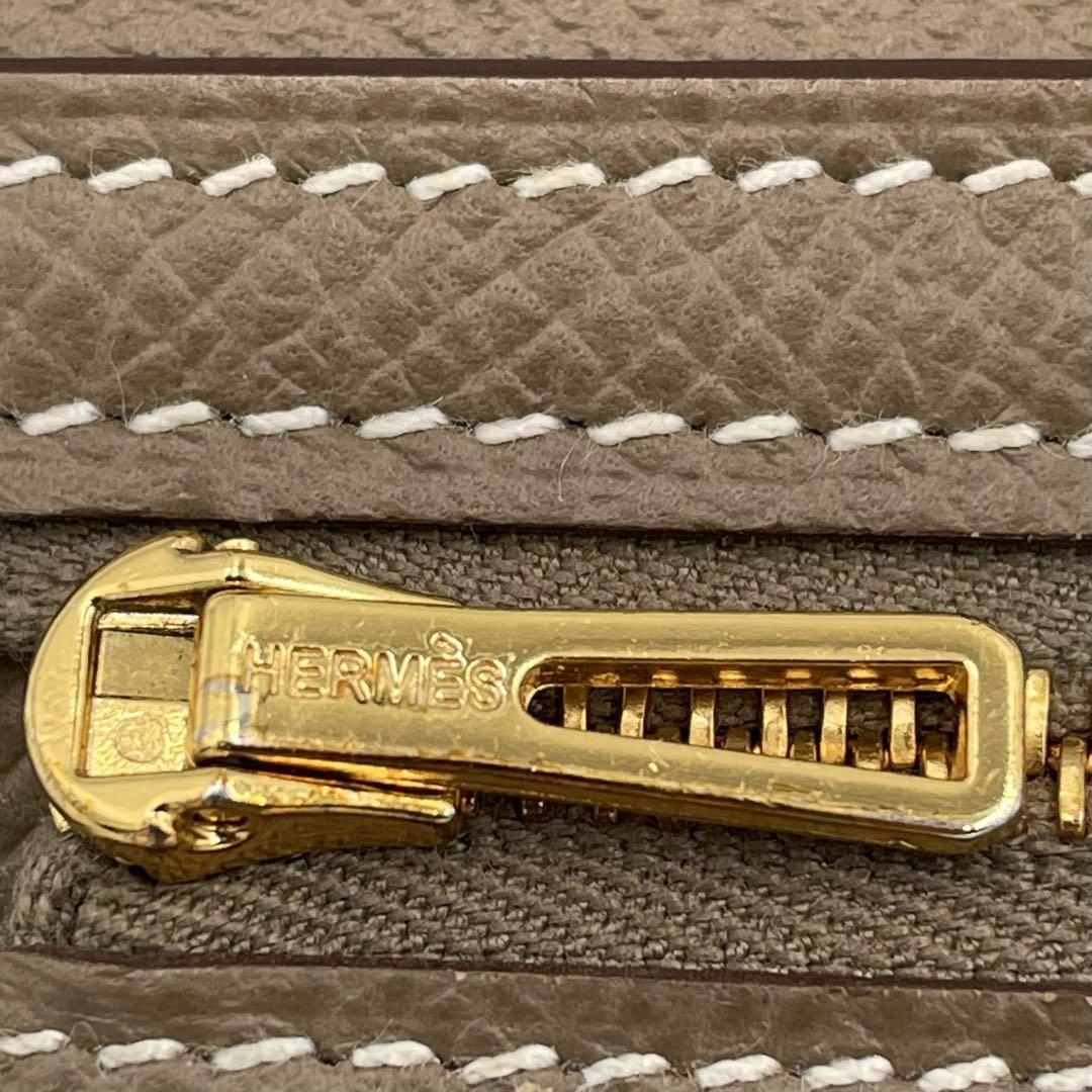 【HERMES】べアンスフレ★2019年製 エトゥープ ゴールド金具