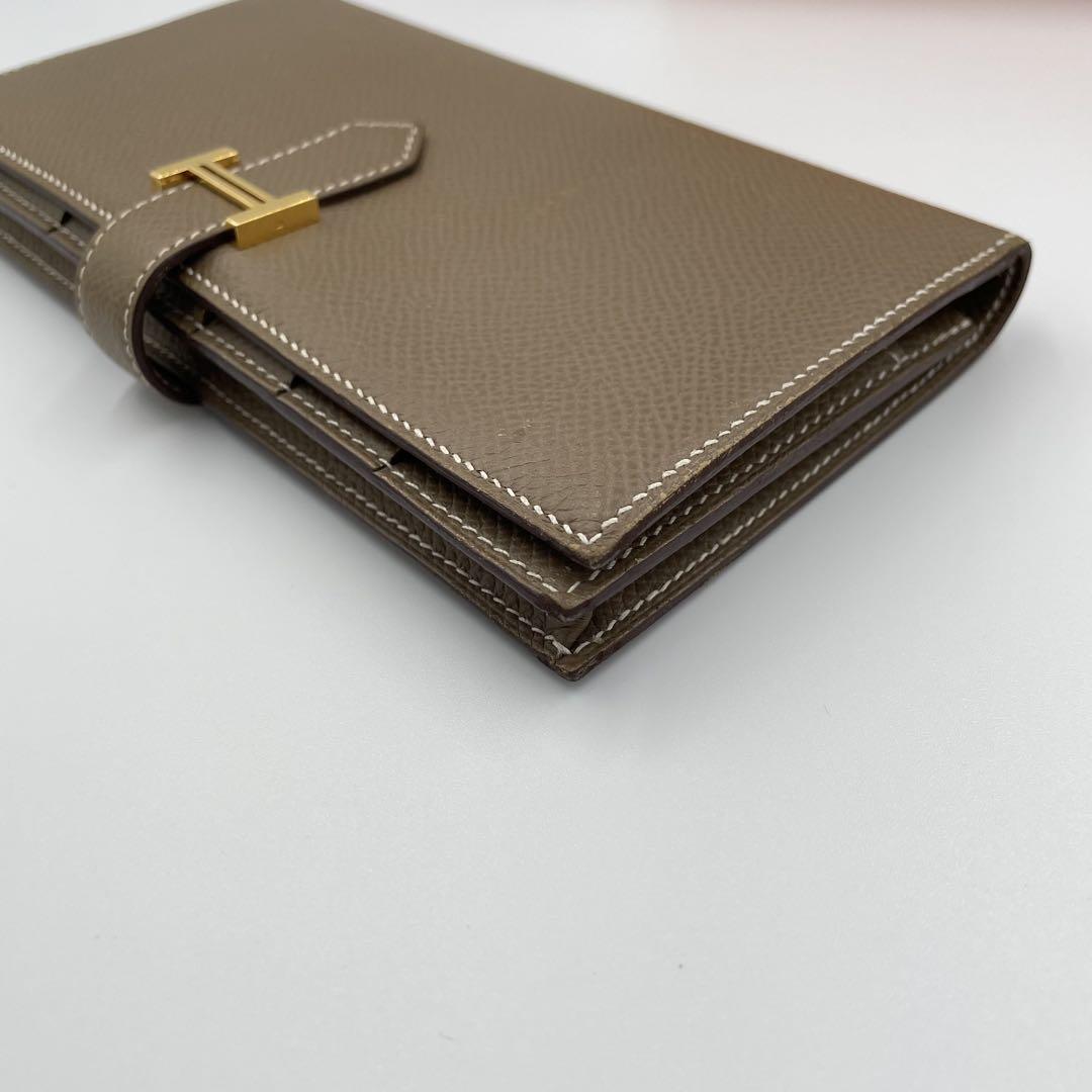 【HERMES】べアンスフレ★2019年製 エトゥープ ゴールド金具