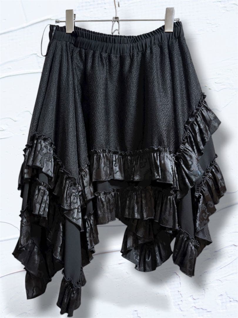 キューティーフラッシュ アシメスカート 黒 SIZE QutieFrash