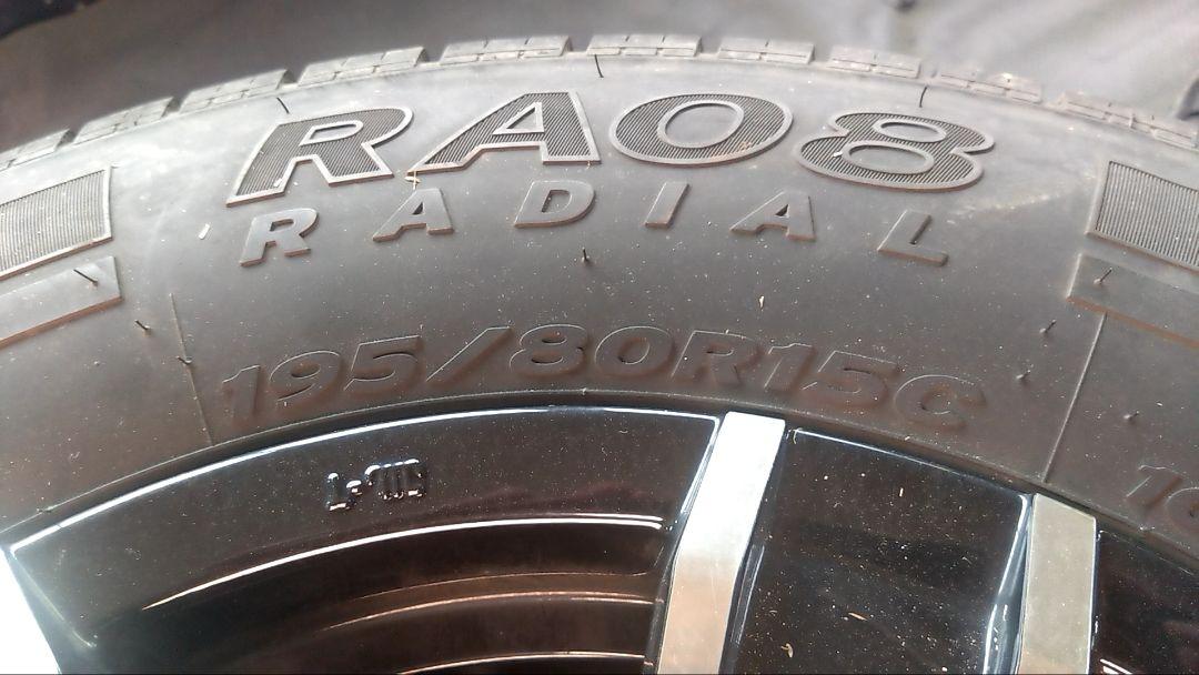 das 中古 195/80R15C アルミタイヤセット ハイエース等に