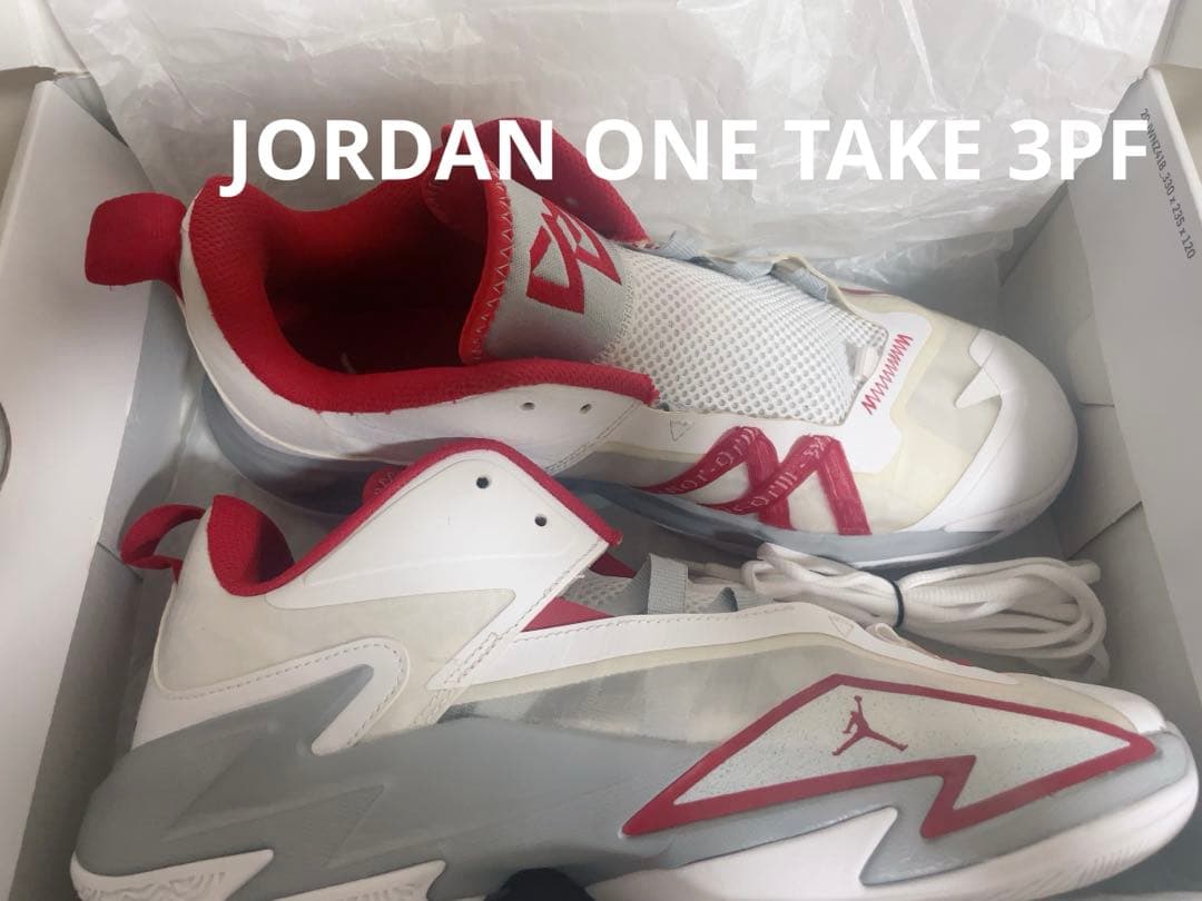 Jordan バスケットボールシューズ ホワイト/レッド