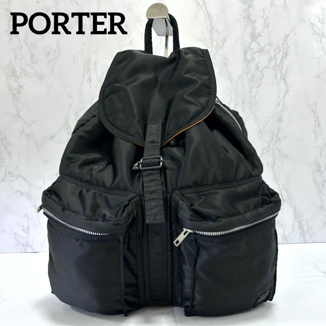 ◎美品◎ PORTER タンカー リュックサック アーミー BLACK