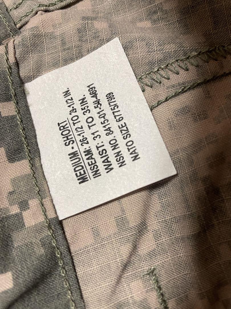 実物　米軍　コンバットパンツ　ACU デジタルカモフラ　サバゲー　ミリタリー