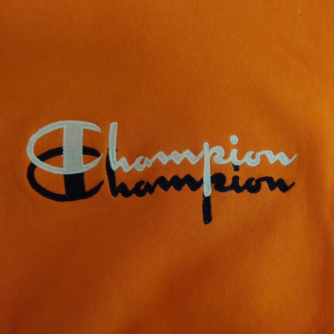 90s USA製 Champion リバースウィーブ スウェットオレンジ L