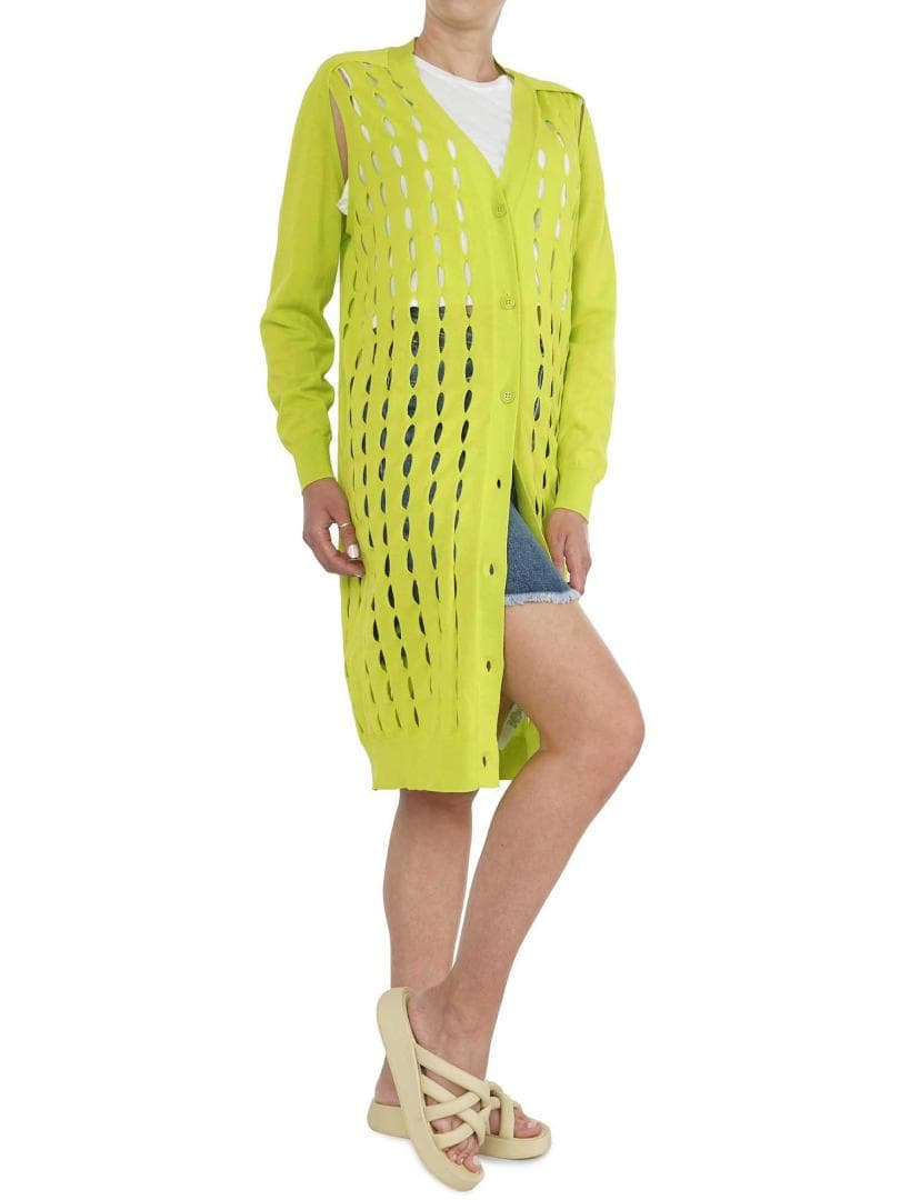 60%off レア 新品 DIESEL 2way カーディガン メッシュ ジレ