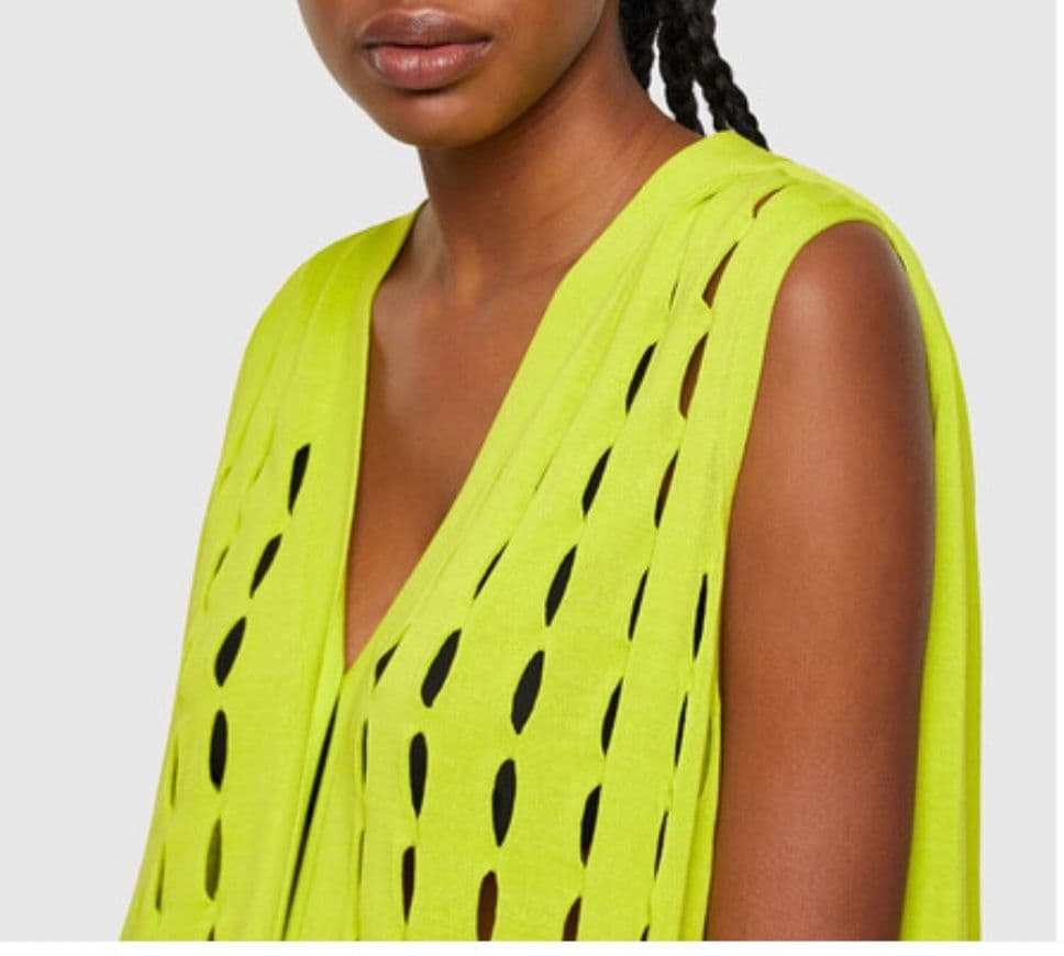 60%off レア 新品 DIESEL 2way カーディガン メッシュ ジレ