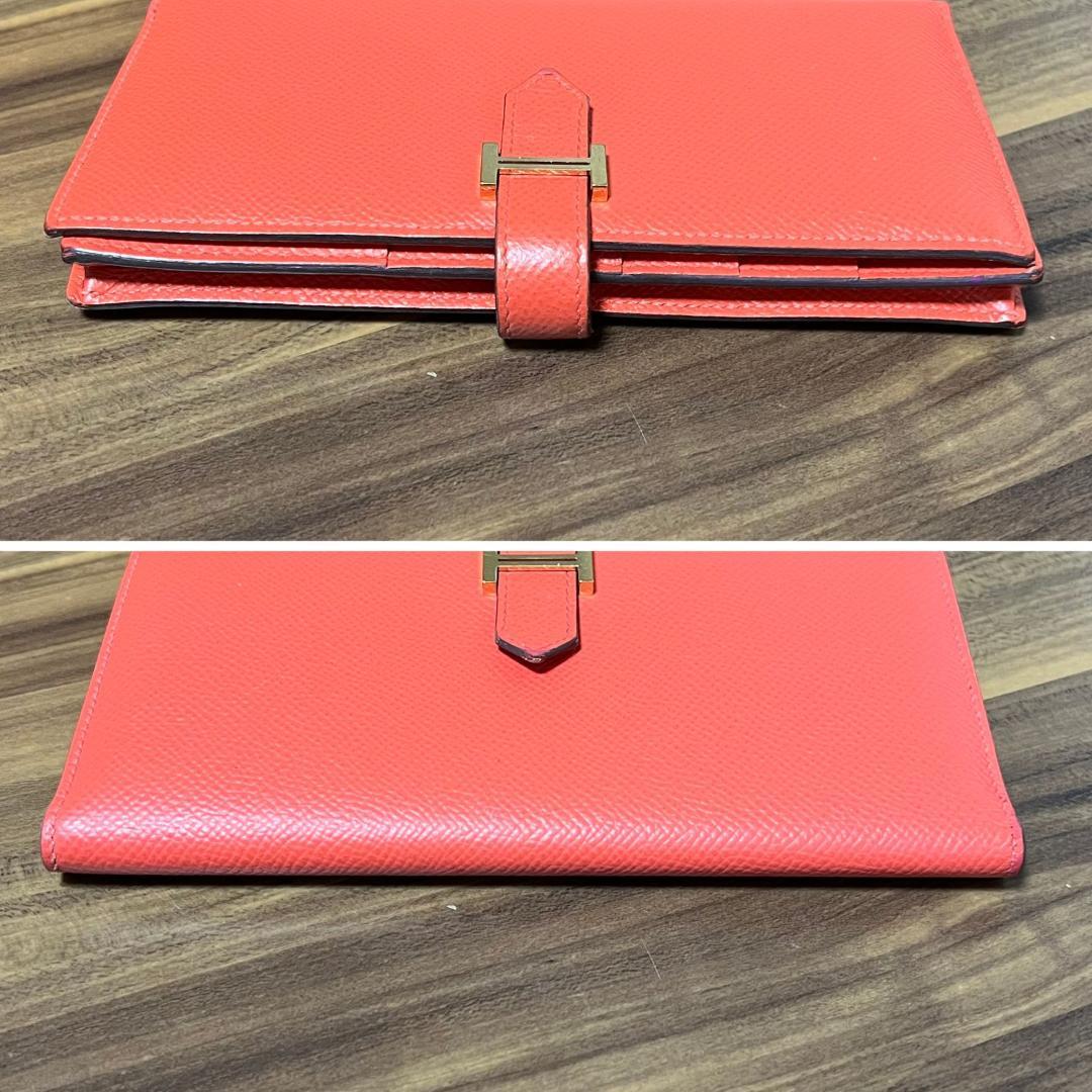 ⭐️美品 X刻印⭐️HERMES エルメス 財布 ベアン スフレ ゴールド金具 小物