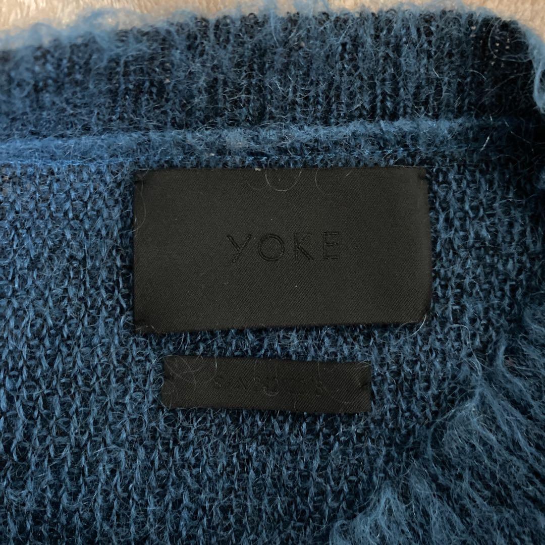 トップス YOKE BRUSHED MOHAIR SWEATER