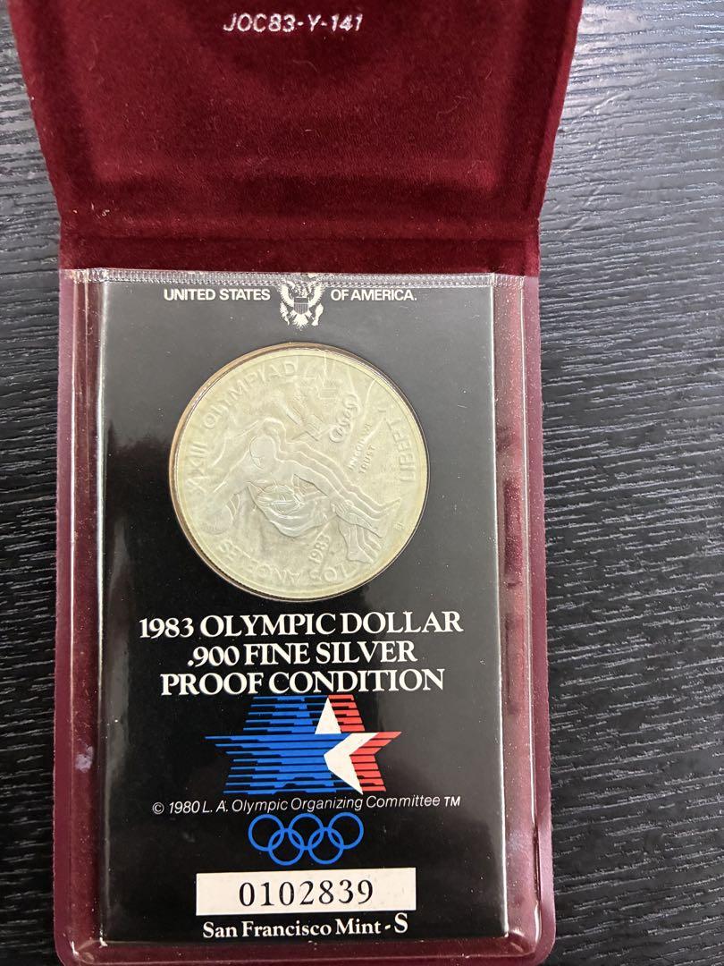 ロサンゼルスオリンピック 記念硬貨 記念銀貨 1983年 シルバー