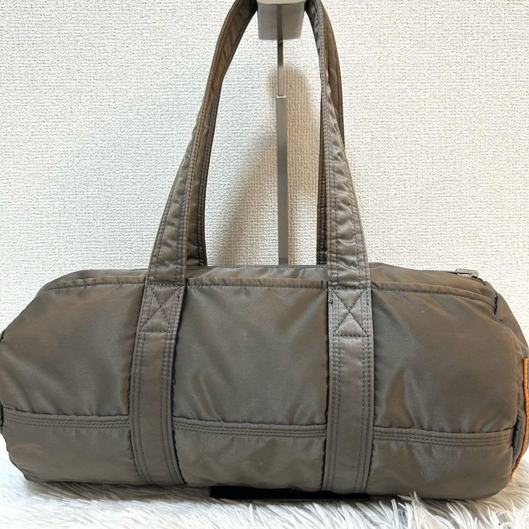 美品✨廃盤カラー/希少】ポーター ドラムバッグ シルバーグレー