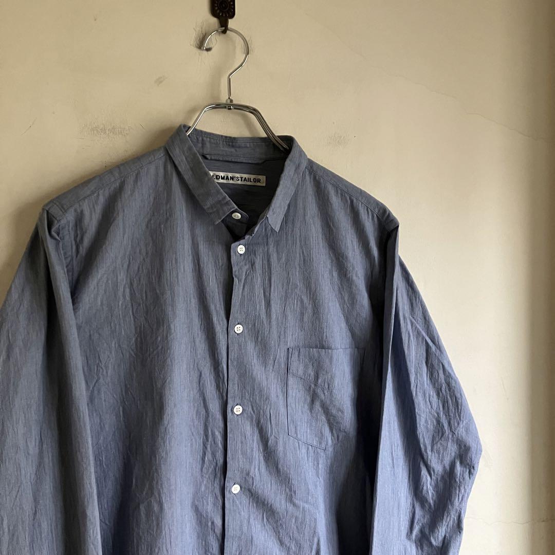 美品 OLDMAN'S TAILOR スモールカラーシャツ