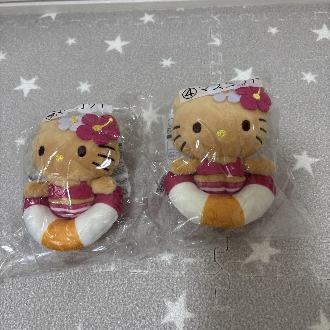 人気スポー新作 ハローキティ 水着 メルカリ - 2体セット ぬいぐるみ 浮き輪 ぬいぐるみ