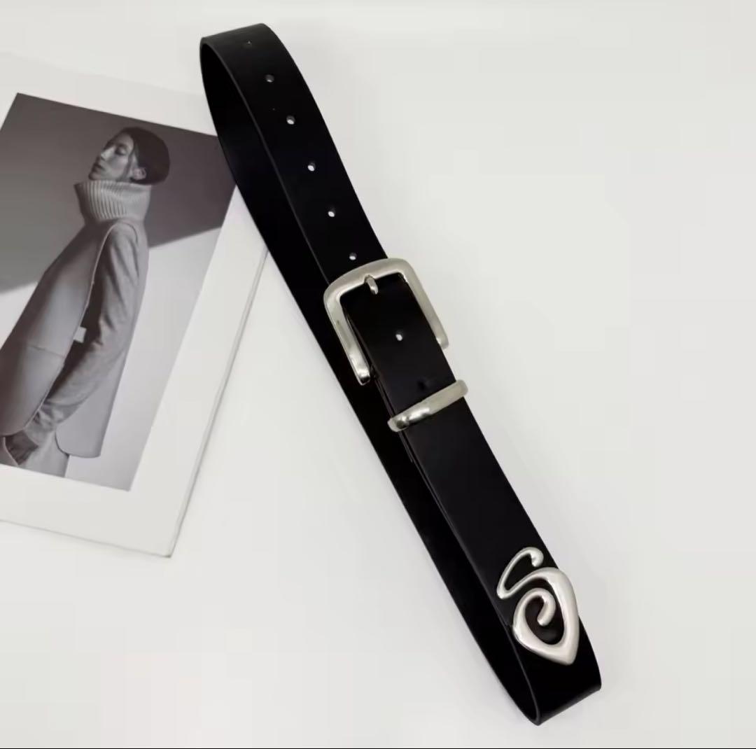 stussy ステューシー　ブラックレザーベルト