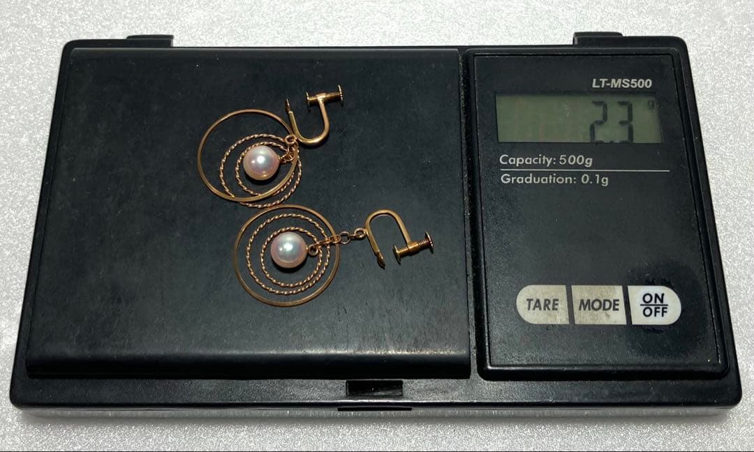 未使用品 K18 750 18金 真珠 パール アコヤ イヤリング 未使用品 K18 750 18金 真珠 パール アコヤ イヤリング