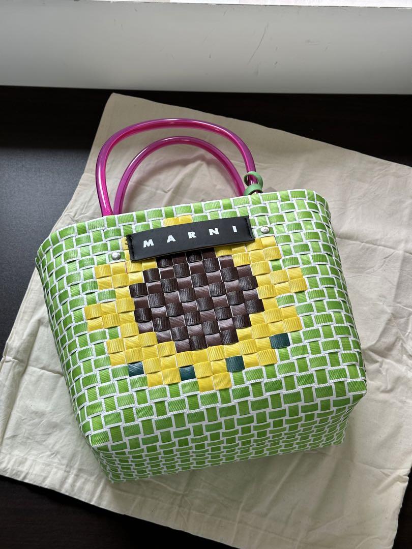 ✨️美品✨️MARNI ひまわりデザイン かごバッグ