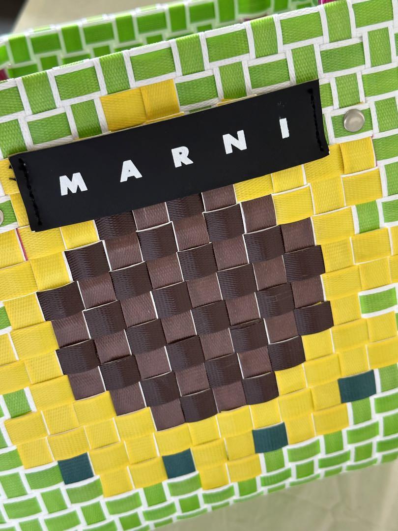 ✨️美品✨️MARNI ひまわりデザイン かごバッグ