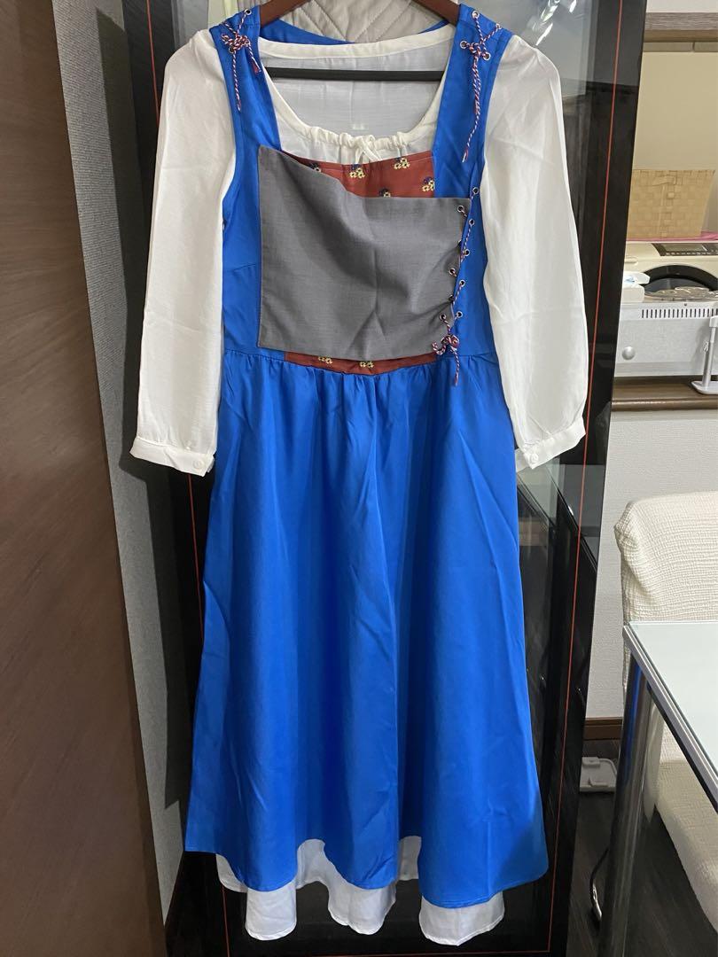 美女と野獣 町娘 ベル 実写 ワンピース コスプレ 仮装 衣装 町ベル