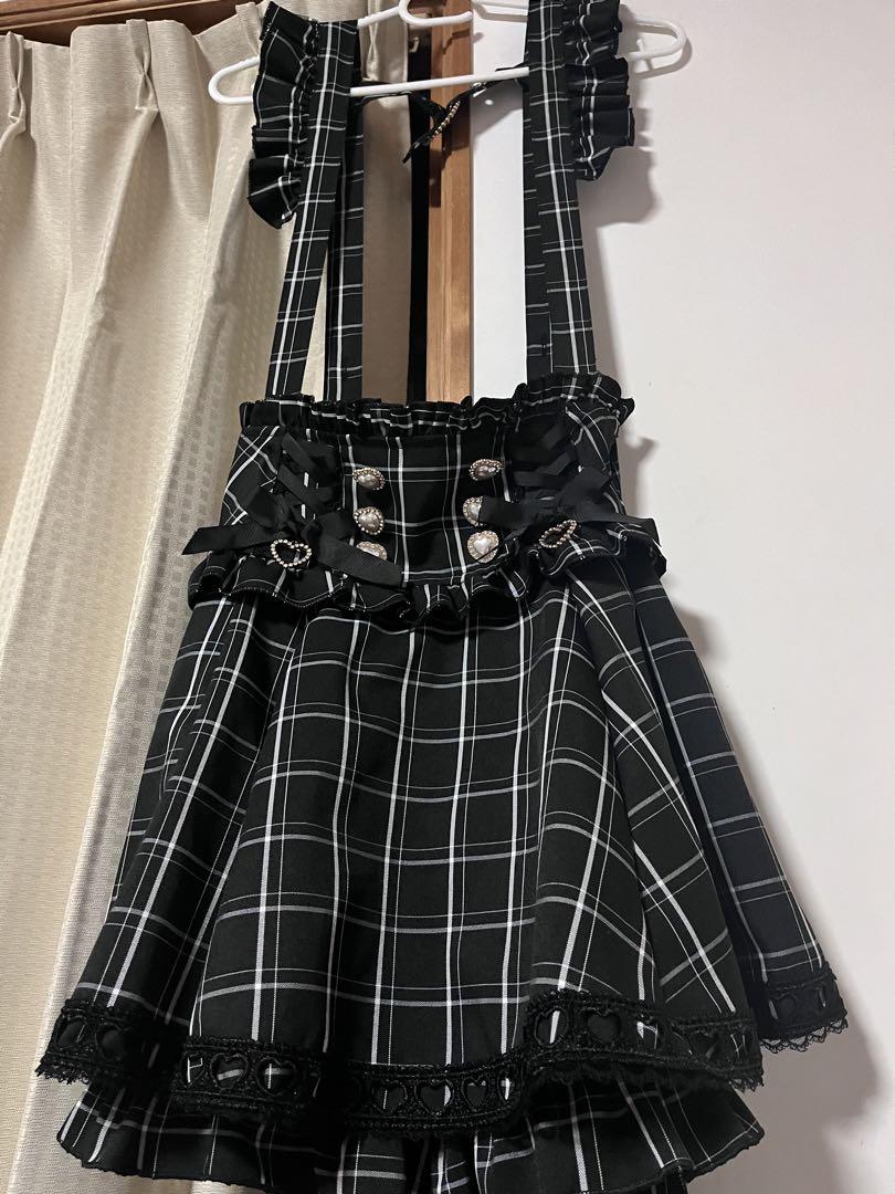 lizlisa風 サスペンダー付きスカート