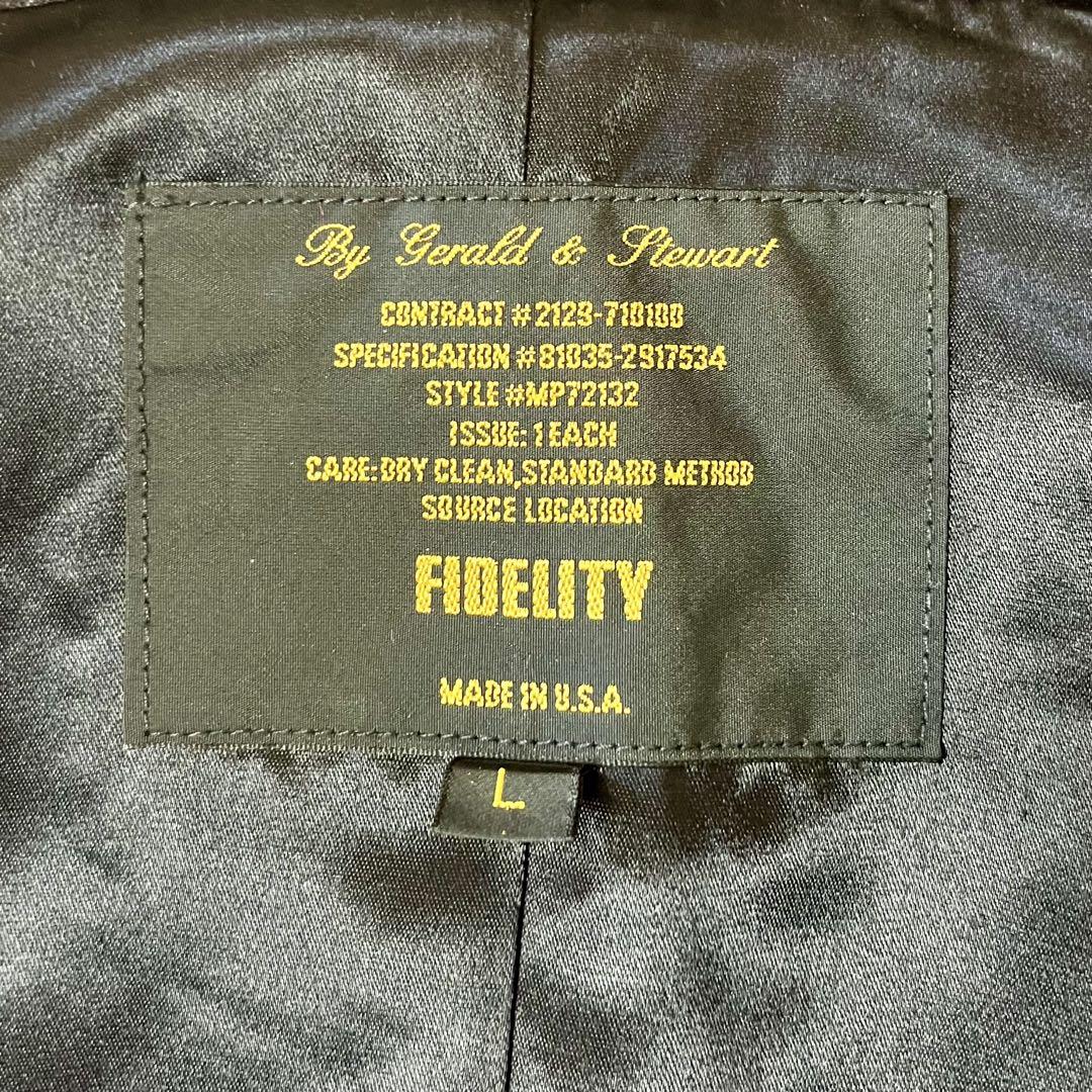 【未使用】ロングコート ブラック サイズL フィデリティー FIDELITY