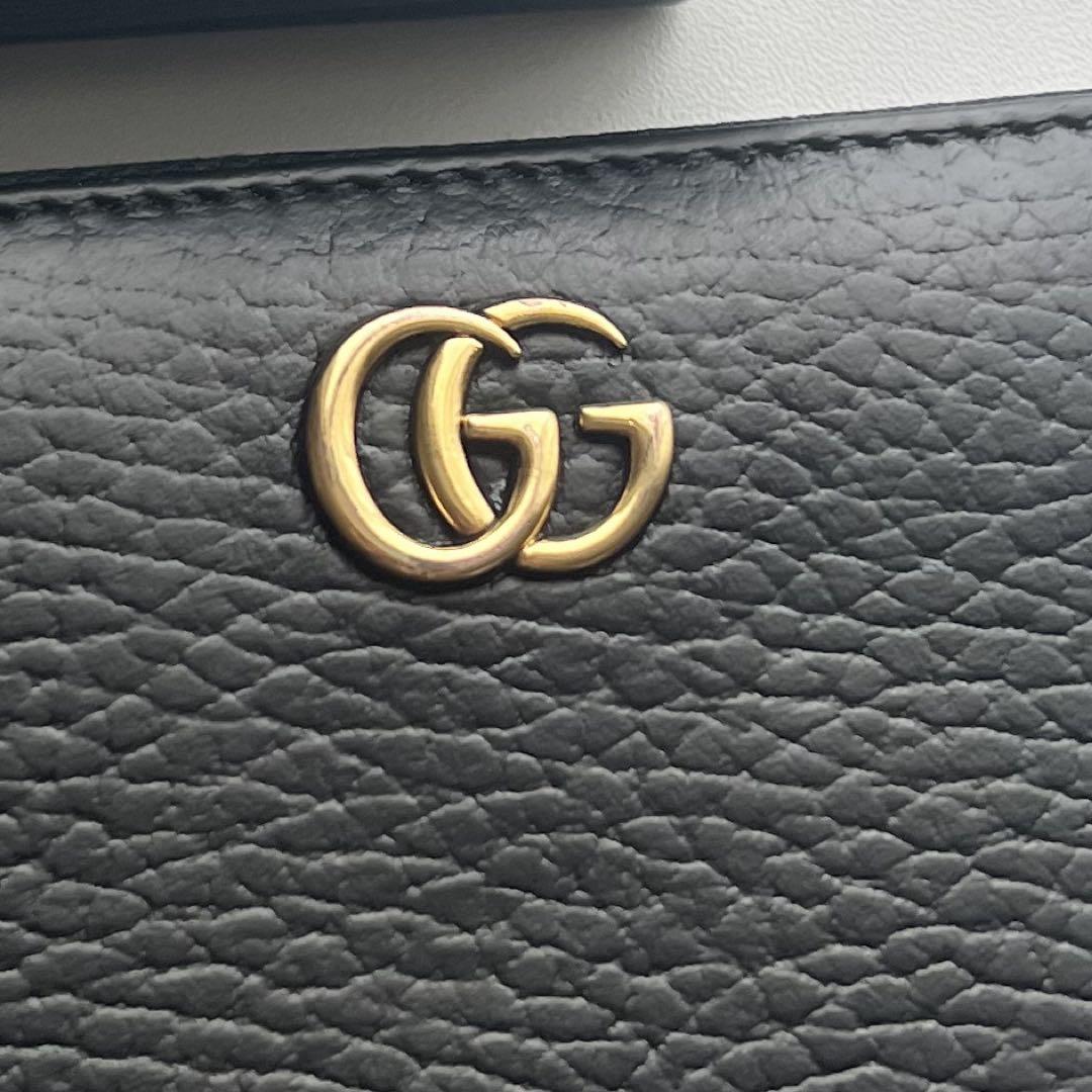 237 極上美品 GUCCI グッチ マーモント 長財布 ラウンドファスナー