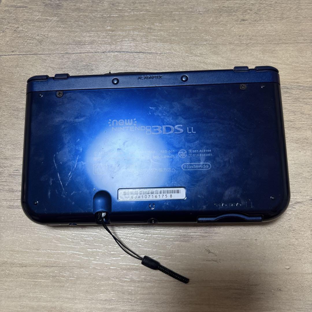 New Nintendo 3DS LL 充電器付き ジャンク メタリックブルー
